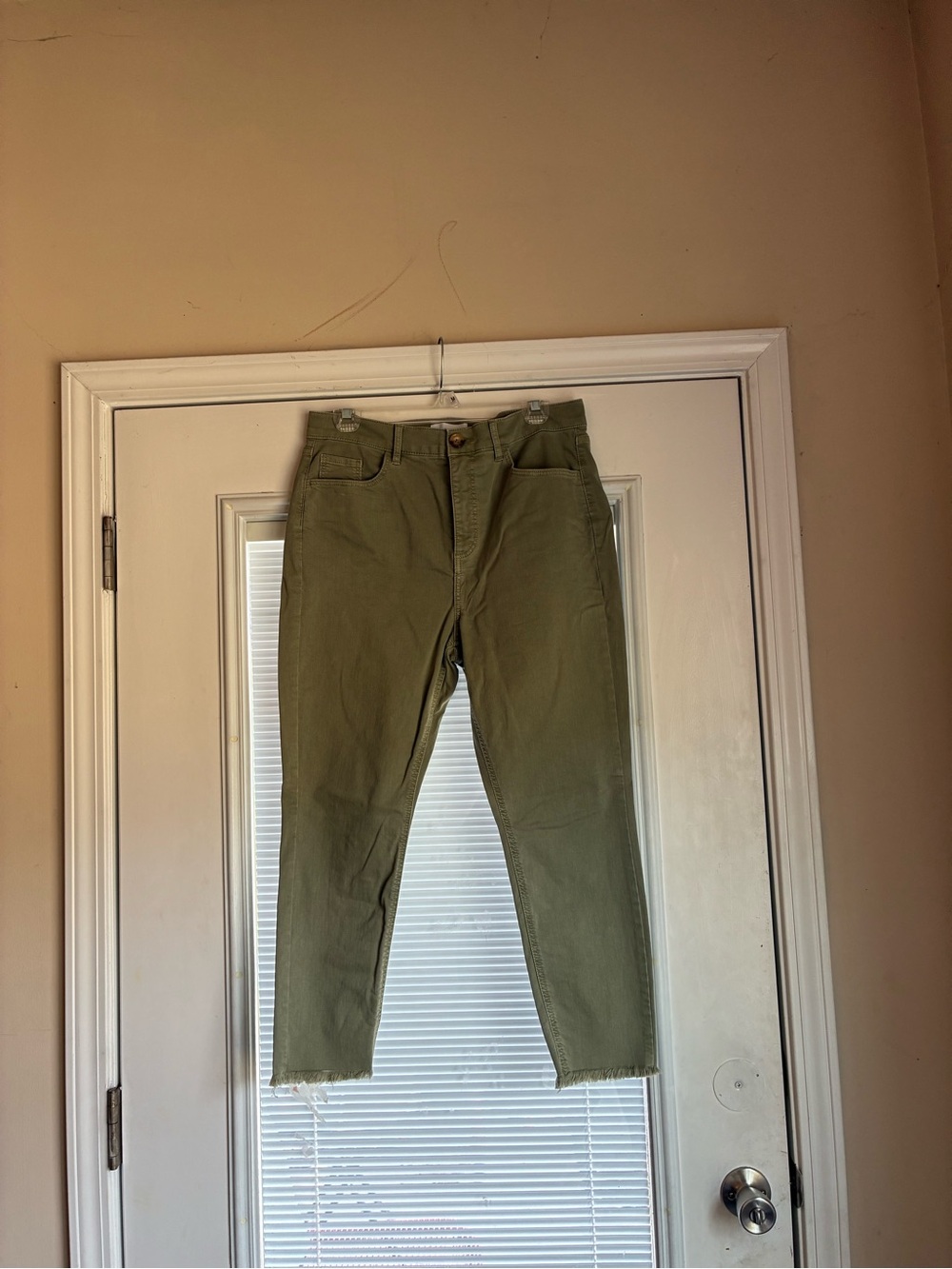 Women’s LOFT HIGH WAIST SKINNY CROP Pants 12
